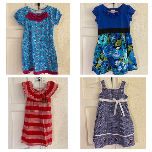 Set of 4 Toddler Summer Spring Dresses 4T - Picture 1 of 15